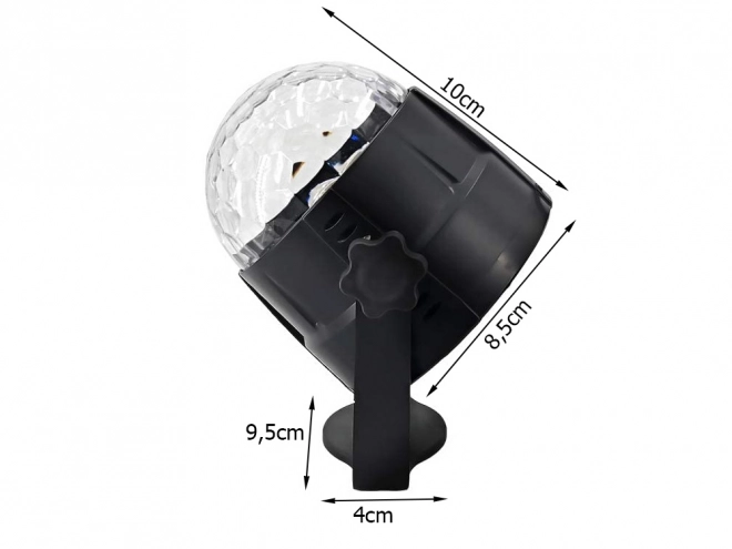 LED disco projector met RGB lichteffecten