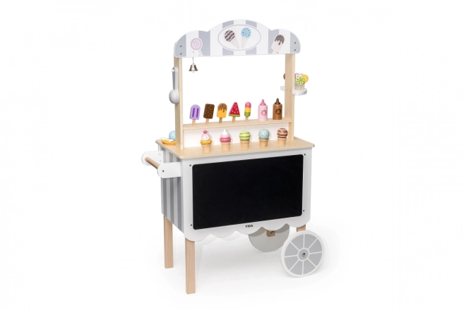 Houten mobiele ijskraam