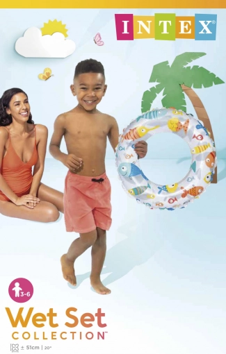 Opblaasbare zwemring voor kinderen 51 cm