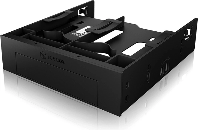 Icy Box IB-5251 inbouwframe voor 5,25" voor 2× 2,5" en 1× 3,5" HDD/SSD
