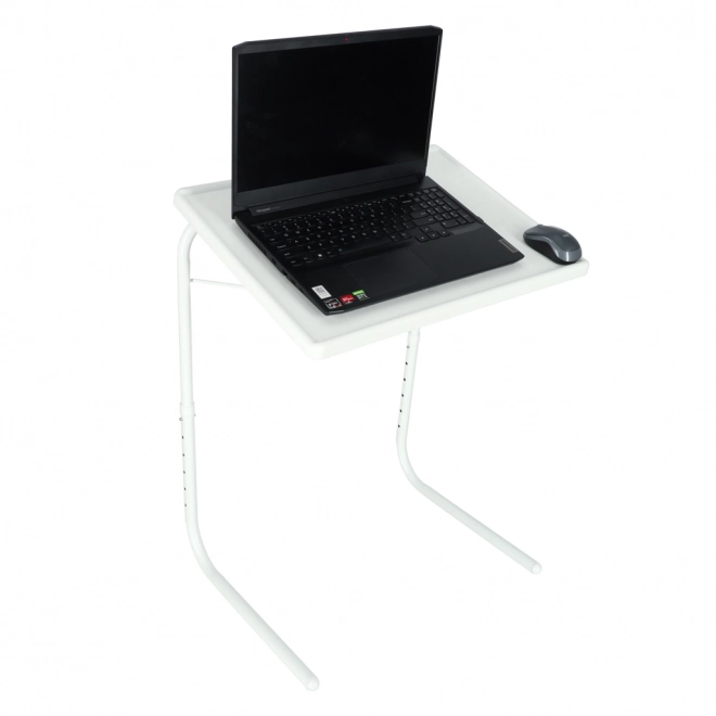 Opvouwbare witte zijtafel voor laptop