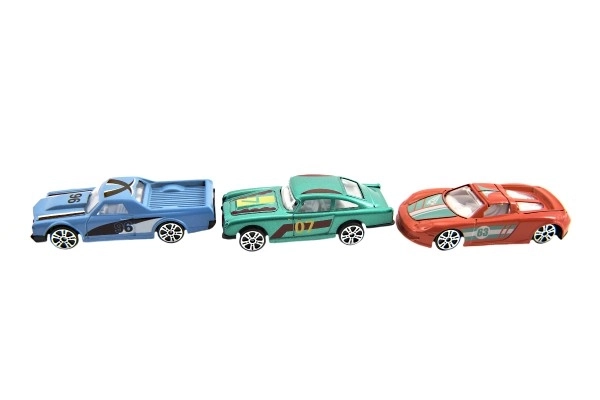 Metalen race-auto 6 cm in doosje