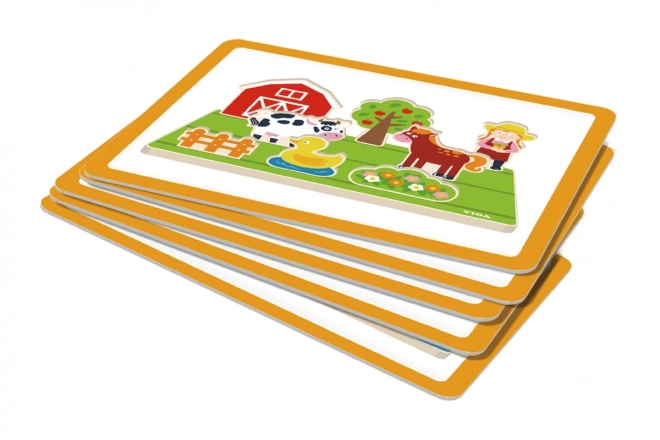 Viga houten educatieve puzzel leren over afstand 2-in-1
