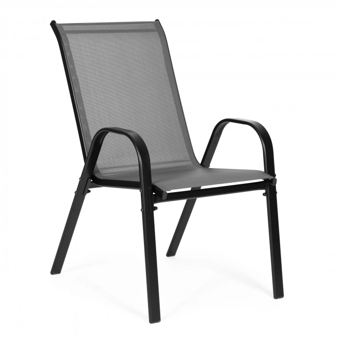 Set van tuinstoelen voor terras, balkon, grijze kleur