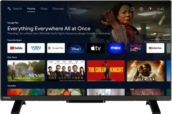 televisie 32" Toshiba met Android TV, HDR10 en Dolby Audio