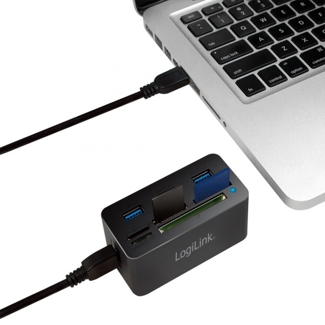 LogiLink USB-hub en kaartlezer
