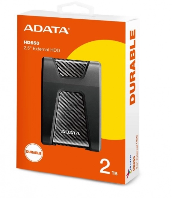 Externe harde schijf ADATA HD650 2TB USB 3.1 zwart
