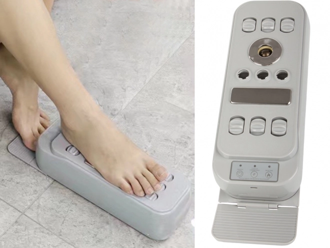 Elektrische voetmassageapparaat met verwarming en vibratiemassage