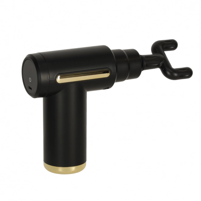 Massagepistool LED 4v1 zwart