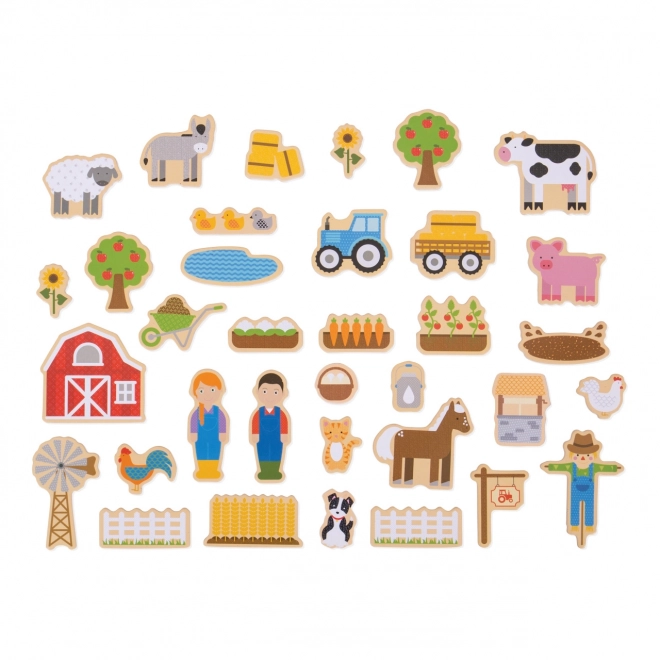 Bigjigs Toys houten magneten Boerderij