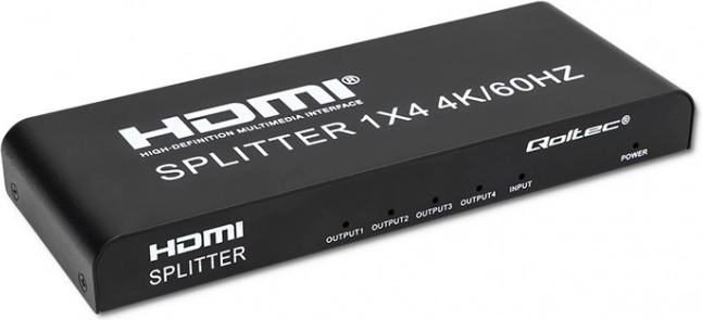 HDMI-splitter Qoltec 4K 1x4