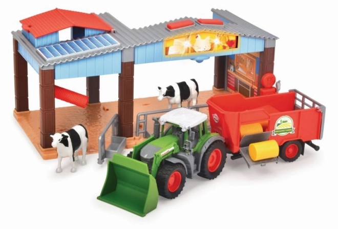 Boerderij met tractor en accessoires