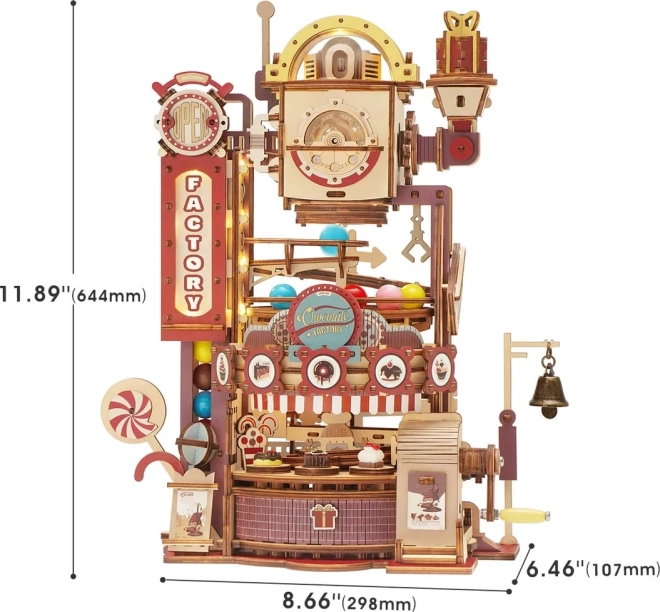 RoboTime 3D puzzel knikkerbaan Chocoladefabriek