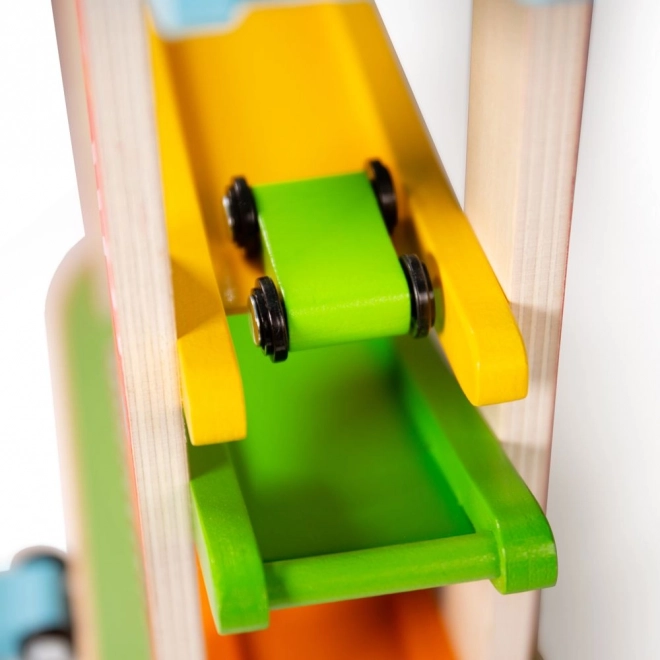 Houten racebaan voor auto's van Bigjigs Toys
