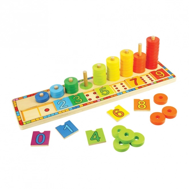 Bord met inzetbare cijfers Bigjigs