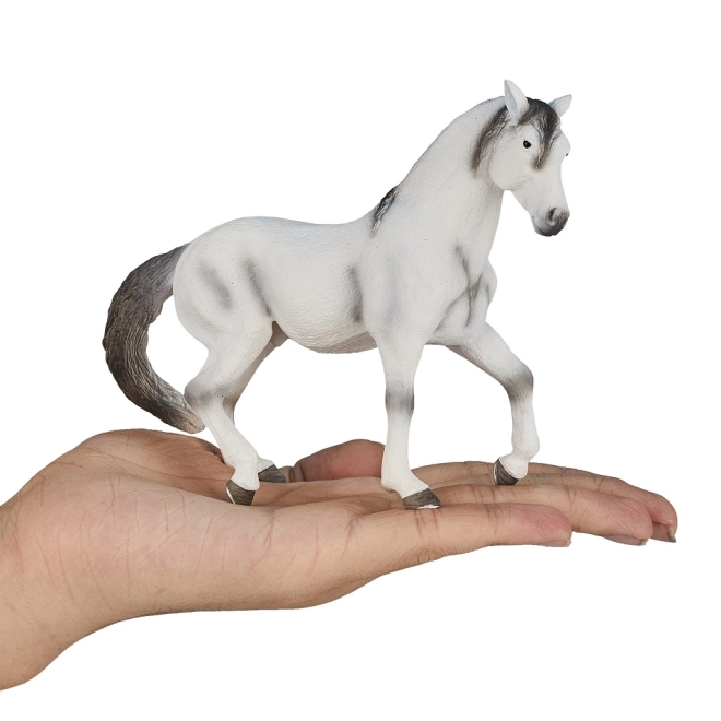 Realistische model van een grijs Andalusisch paard