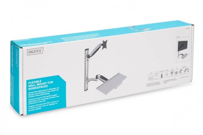 Wandarm voor monitor en toetsenbord, max. 27", max. 8kg, draaibaar 360°