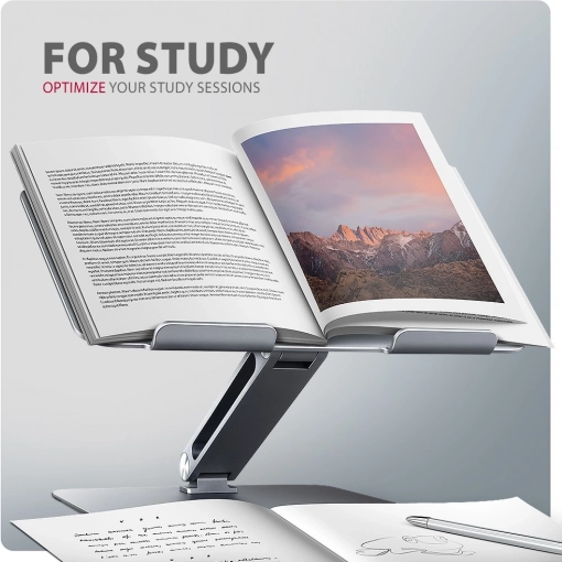 Laptopstandaard AXAGON STND-LQ van aluminium, 10-16", verstelbare hoek