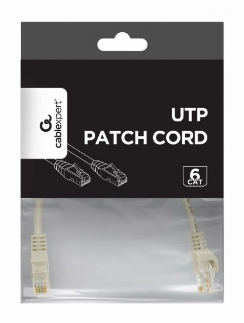 Patch kabel categorie 6 koper UTP 3m grijs