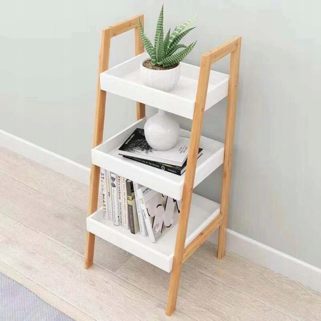 Boekenkast met 3 planken bamboe frame ModernHome