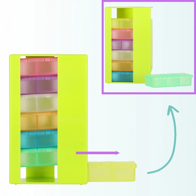Wekelijkse pillenorganizer met 3 vakjes per dag