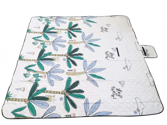 Strandmat picknickdeken camping palmen 200x200