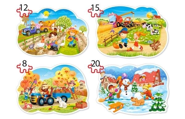 Puzzel Vier Seizoenen voor Kinderen