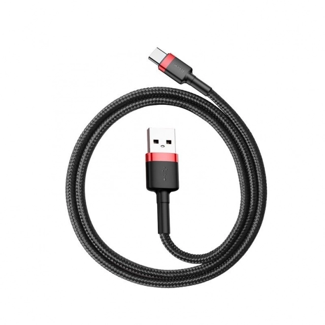 USB-C kabel Baseus Cafule 3A 1m rood-zwart