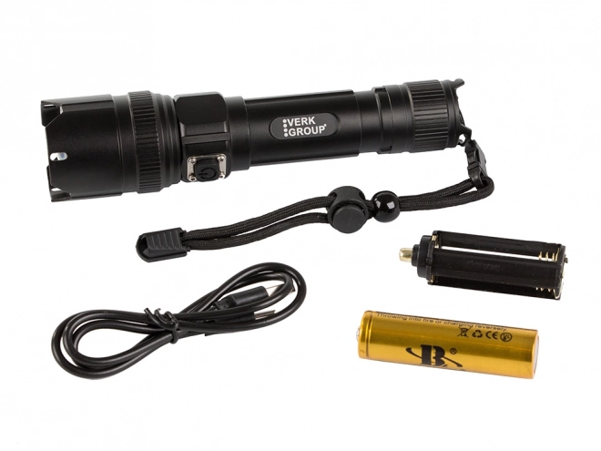 Tactische LED zaklamp met zoom Bailong XHP99