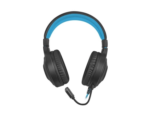 Warhawk RGB hoofdtelefoons voor gamers zwart en blauw