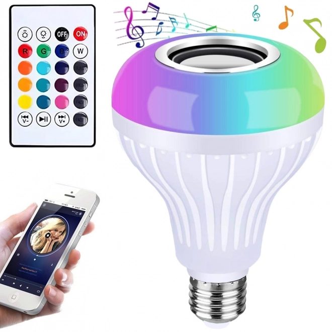 Kleurige LED-lamp met luidspreker en afstandsbediening