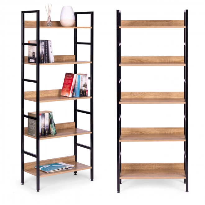 Moderne boekenkast met 5 planken