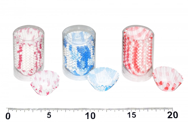 Kleurige banketbakkerscupjes 6cm (diam.3cm, h.1,5cm) - 200st