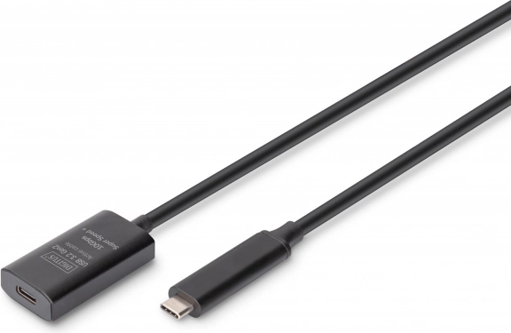 Actieve USB‑C-naar‑USB‑C verlengkabel, USB 3.2 Gen2, 10 Gbps, 5 m