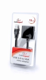 Adapter USB 3.0 -> VGA zwart