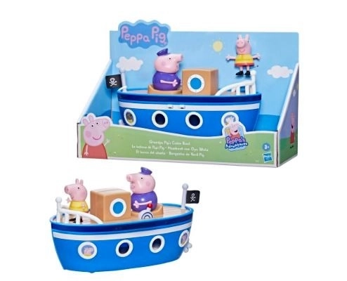 Peppa het Varkentje opa's stomerschip