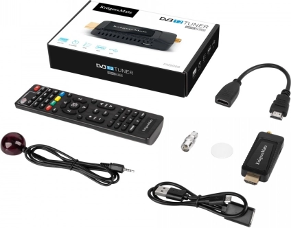 Mini-tuner DVB‑T2 HEVC H.265 met HDMI van Kruger&Matz