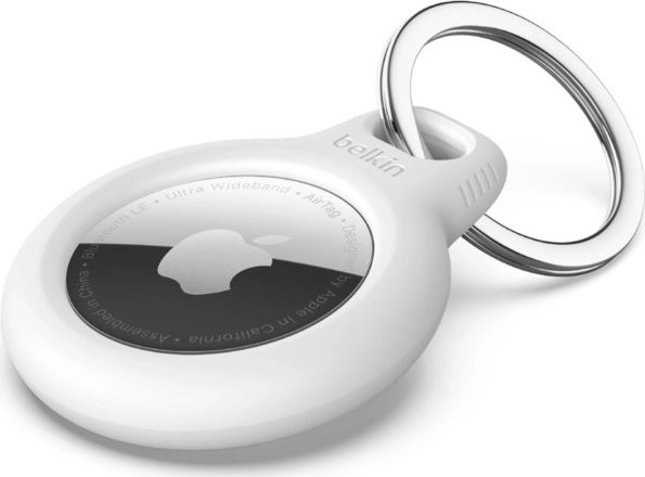 Veilige sleutelhanger voor Apple AirTag – Wit