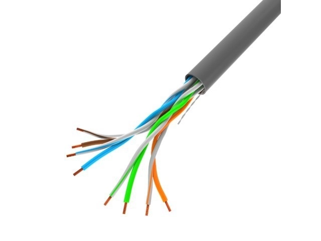Grijze LAN UTP-netwerkkabel 100MB/s 100m