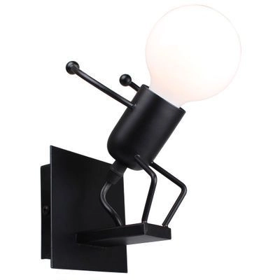 Muur lamp Loft zwart