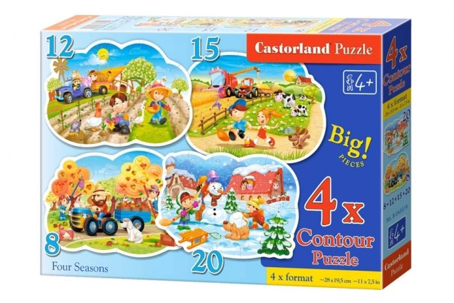Puzzel Vier Seizoenen voor Kinderen