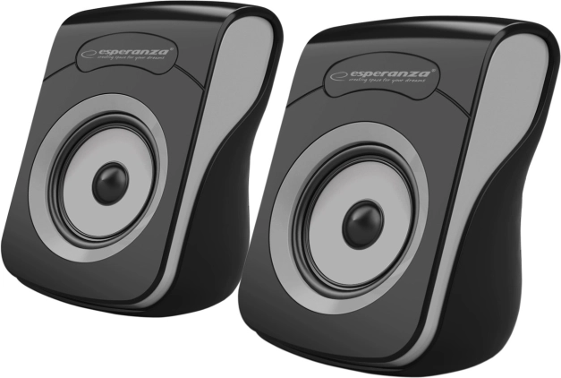 USB-luidsprekers 2.0 Flamenco zwart‑grijs