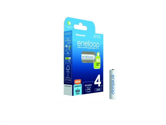 Oplaadbare batterij Eneloop AAA 800 mAh 4 stuks