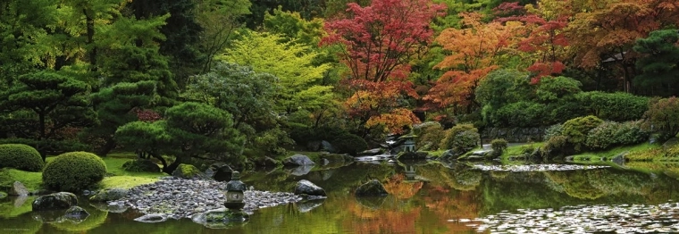 Puzzel 1000 stukjes – Zen-reflectie panorama