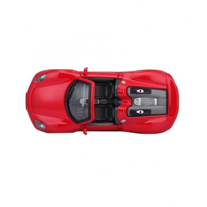 Bburago Porsche 918 Spyder rood model 1:24