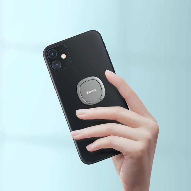 Baseus Onzichtbare Houder voor Ringen voor Smartphones - Zilver
