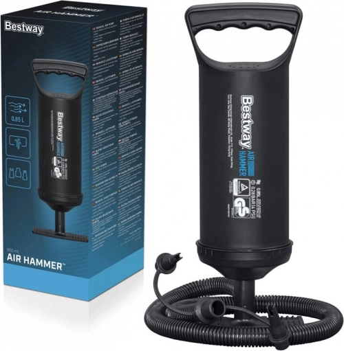 Bestway handmatige zuigerpomp met 3 opzetstukken
