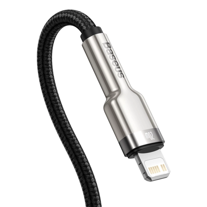 Baseus USB-C naar Lightning kabel Cafule 20W, 2m zwart