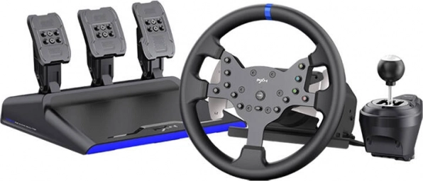 Gamingstuur PXN V99 met 3 pedalen en schakelpook (PC, PS3, PS4, Xbox One, Switch)