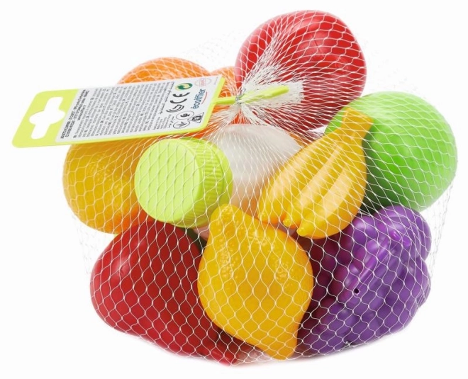Fruit en groenten in netje